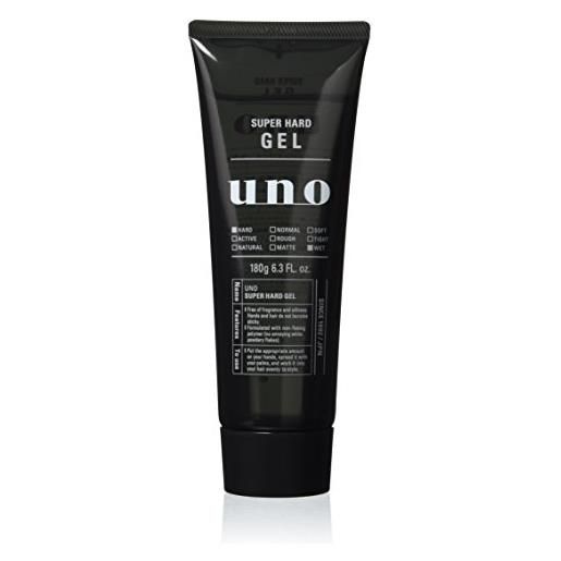 UNO shiseido uno hair styling super hard gel effetto bagnato 180g