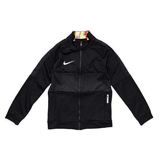 Nike cr7 dri-fit i96 - maglia a braccio lungo, per bambini, bambino, aq3314, nero/bianco/bianco. , xs