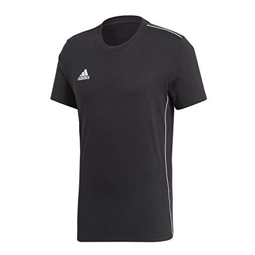 adidas core 18 tee, t-shirt bambino, black/white, 128