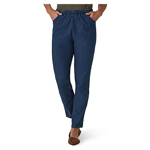 Chic Classic Collection pantaloni da donna con elastico in vita, denim mid shade, 42 it