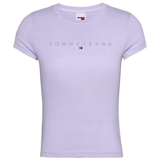 Tommy Hilfiger tommy jeans - maglietta da donna dw0dw17827, viola, m