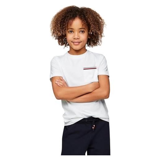 Tommy Hilfiger maglietta per bambini e ragazzi bianco 5 anni (110cm)