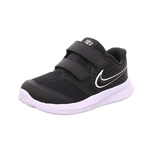 Nike star runner 2 (tdv) calzature sportive bambino nero black white black volt 001 27 eu