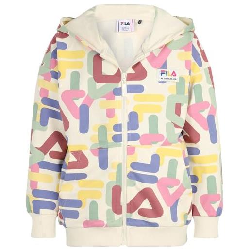 Fila felpa full-zip con cappuccio trennewurth aop zip jacket multicolore 7-8 anni bianco/multicolor 13178