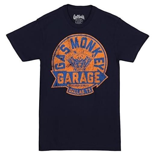 ARDER gas monkey garage service with a smile - maglietta per adulti, taglia m, colore: blu, nero , 3xl