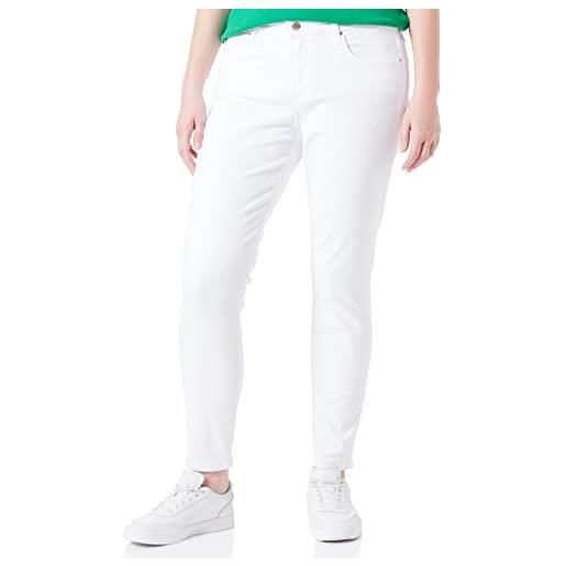 Tommy Hilfiger jeans donna th flex como skinny elasticizzati, bianco (white), 24w / 32l
