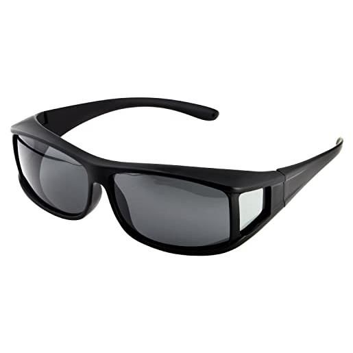 ActiveSol active sol sovraocchiali da sole | uv400 occhiali da sole clip-on da uomo | polarizzati | occhiali clip-on polarizzati per chi porta occhiali da vista