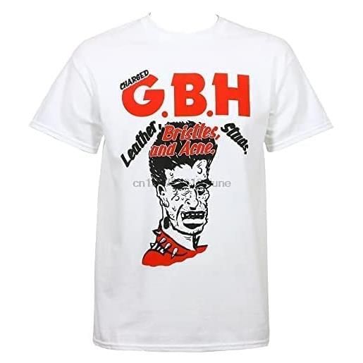 LEARNE charged gbh leather bristles studs and acne t-shirt white new tops tee tee shirt white camicie e t-shirt(medium)