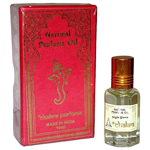 Generic rsgm - olio profumato indiano chakra natural night queen, lunga durata, 10 ml