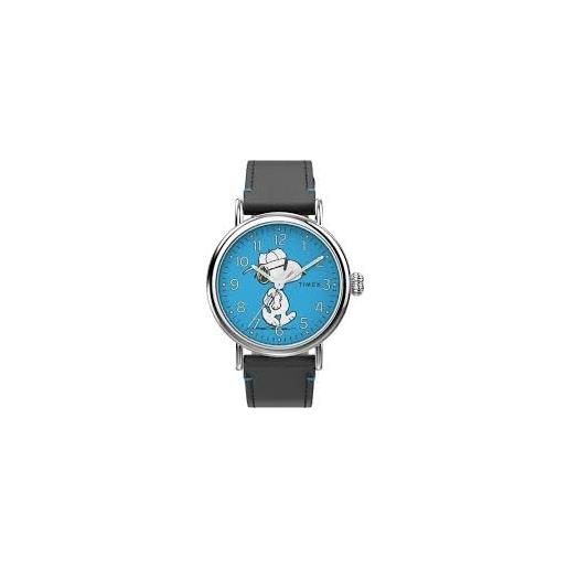 Timex tw2v60600 x peanuts - orologio per il ritorno a scuola, blu