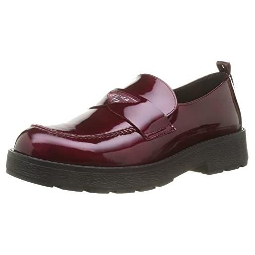 paola 863069, scarpe per uniforme scolastica, bambina, rosso, 38 eu