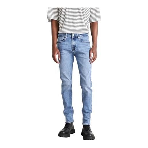 Calvin Klein Jeans jeans uomo skinny fit, blu (denim medium), 33w/32l