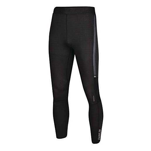 Dare 2b abaccus lightweight quick drying reflective active, collant uomo, nero, m