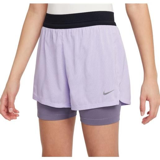 Nike pantaloncini per ragazze Nike kids dri-fit adventage shorts - hydrangeas/daybreak/black
