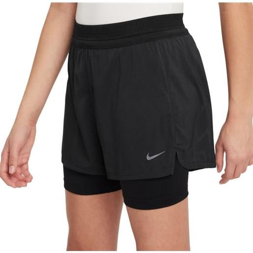 Nike pantaloncini per ragazze Nike kids dri-fit adventage shorts - black/black/black