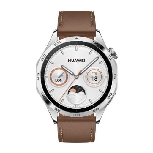 Huawei watch gt4 (46mm) acc. Inox/marrone