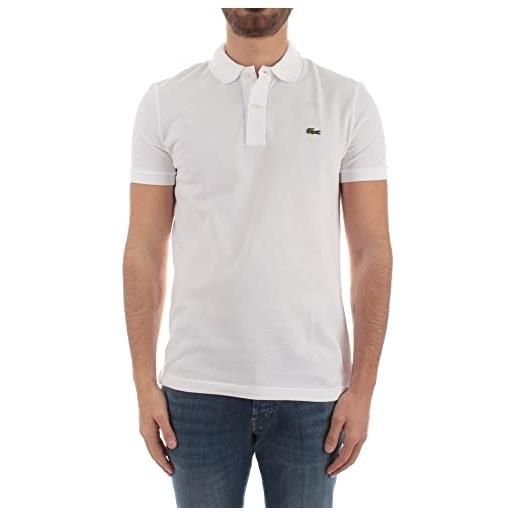 Lacoste l1212, t-shirt polo uomo, bianco (blanc), xx-large