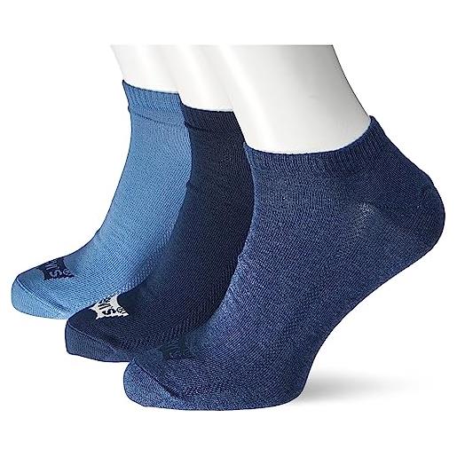 Levi's unisex short sock sneaker, blue horizon, 39/42