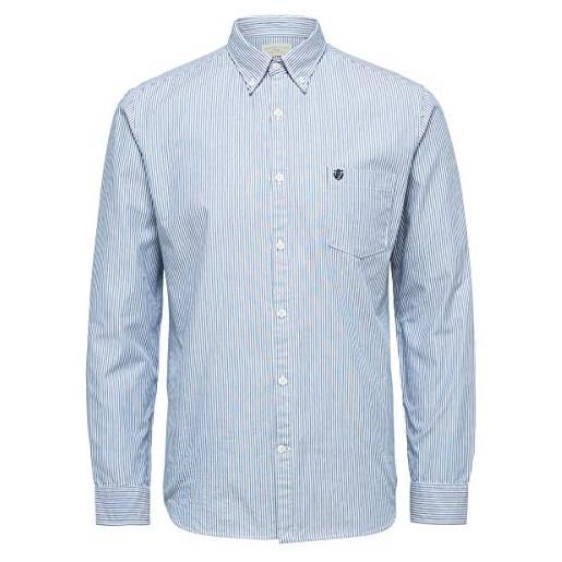 SELECTED HOMME 16040493 camicia, blu (navy blue), m uomo