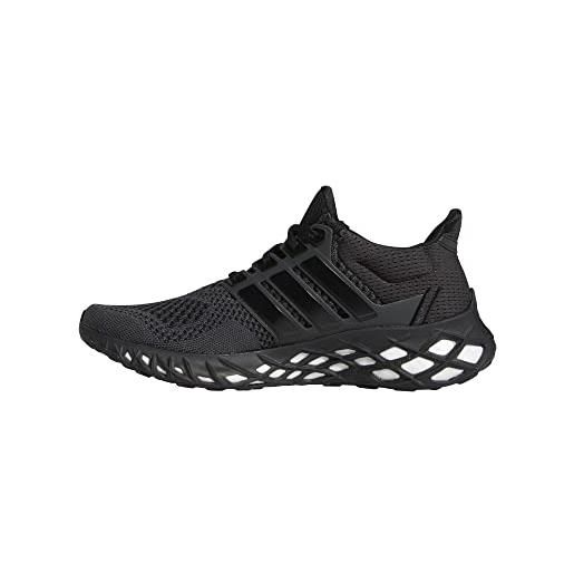 adidas ultraboost web dna, scarpe da corsa unisex-adulto, nero (negbás negbás carbon), 45 1/3 eu