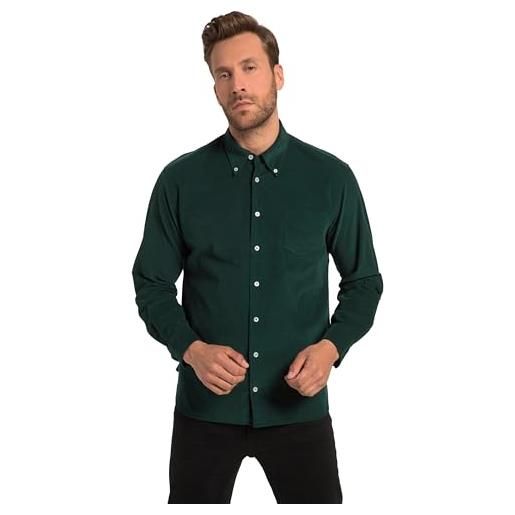 JP 1880 camicia a maniche lunghe, colletto buttondown, vestibilità moderna, fino a 8 xl, cachi, uomo