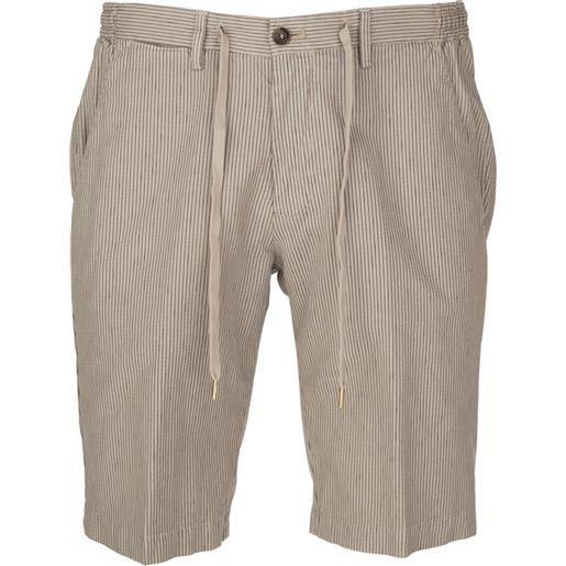 BRIGLIA | shorts mailbu righe beige blu