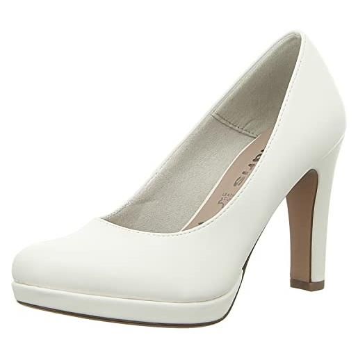 Tamaris 1-1-22426-24, scarpe con tacco donna, bianco (white matt 140), 38 eu
