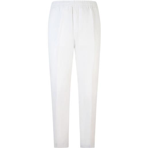 LIU JO pantalone bianco con mini logo per uomo