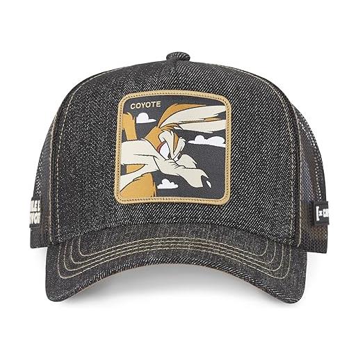 Capslab wile e. Coyote looney tunes black gray trucker cap - one-size
