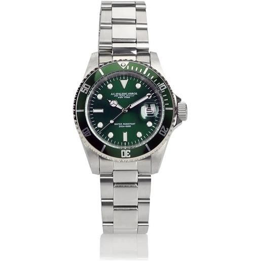 AG Spalding & Bros new diver orologio da polso 42 mm, verde