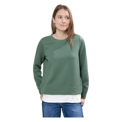 Cecil felpa strutturata maglione, verde, xs donna
