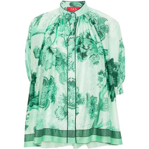 F.R.S For Restless Sleepers ferusa botanical-print blouse - verde