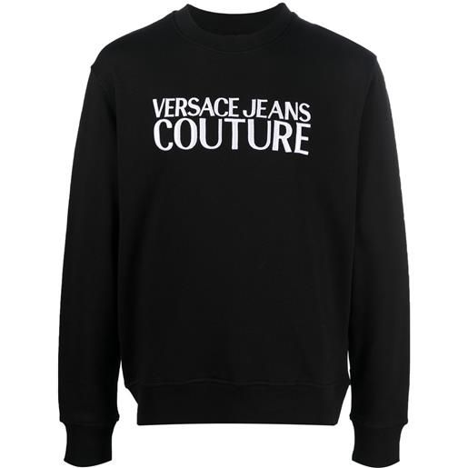 Versace Jeans Couture felpa con applicazione - nero