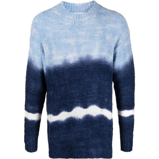 MARANT maglione con fantasia tie-dye - blu