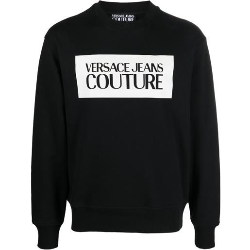 Versace Jeans Couture felpa con stampa - nero