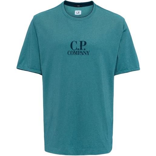 C.P. Company logo-print crew-neck t-shirt - blu