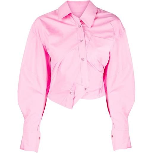 JNBY camicia asimmetrica - rosa