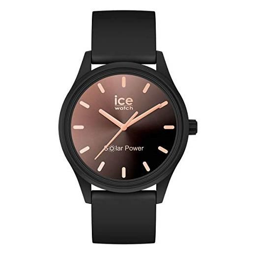 Ice-watch - ice solar power sunset black - orologio nero da donna con cinturino in silicone - 018477 (small)