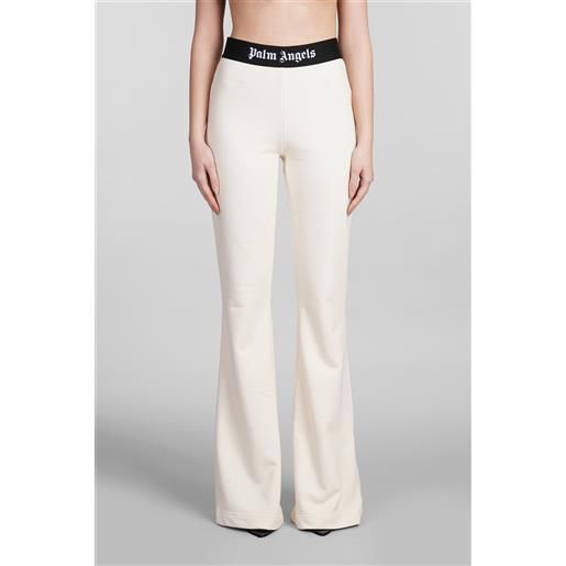 Palm Angels pantalone in cotone beige