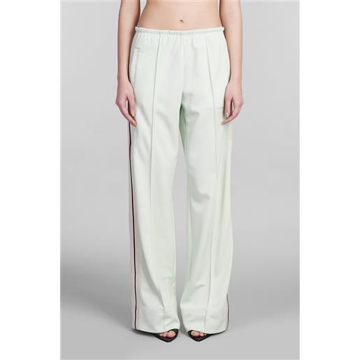 Palm Angels pantalone in poliestere verde