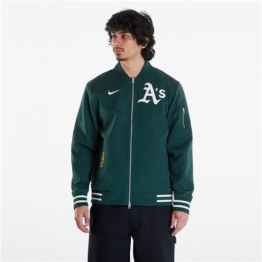 Nike men's ac bomber jacket oakland athletics pro green/ pro green/ white