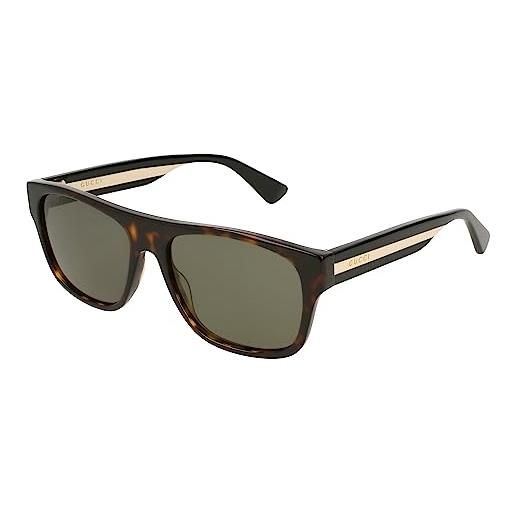 Gucci gg0341s-003 occhiali da sole, marrone (havana/multicolor), 56.0 uomo