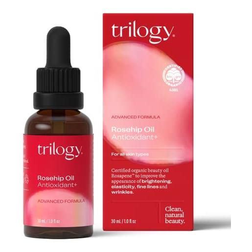 Trilogy, olio di cinorrodo antiossidante pure & organic, 30 ml