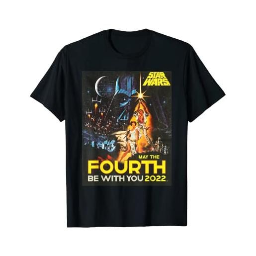 Star Wars a new hope may the fourth be with you vintage maglietta