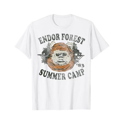 Star Wars endor summer camp '83 head shot portrait maglietta