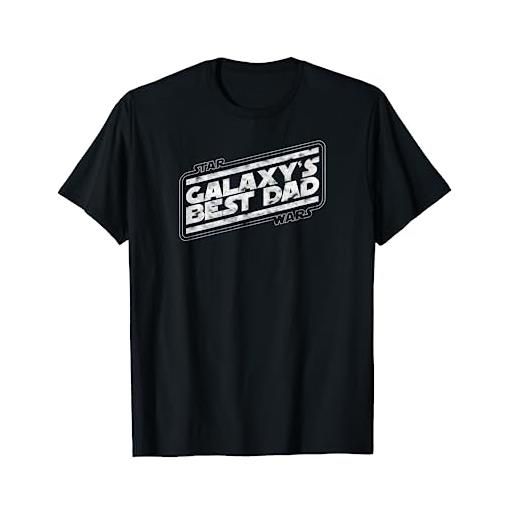 Star Wars galaxys best dad padre papà maglietta