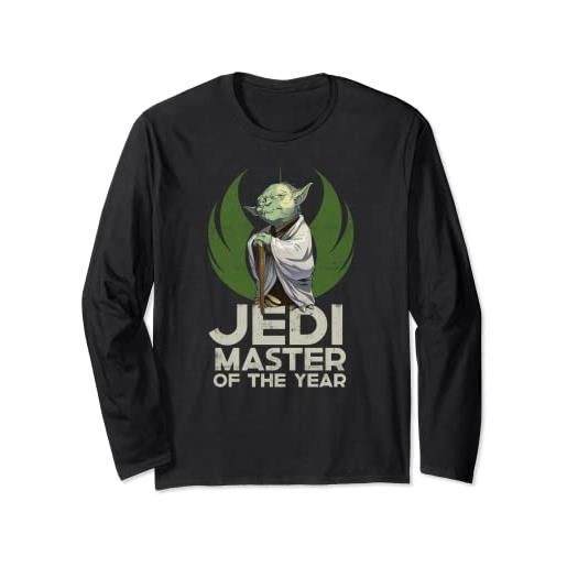 Star Wars yoda jedi master of the year maglia a manica
