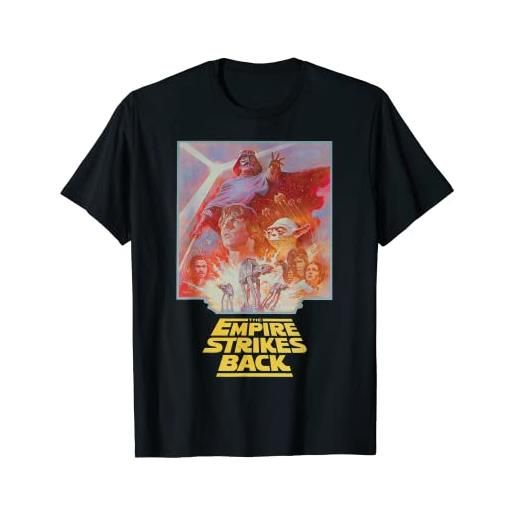 Star Wars the empire strikes back vintage poster maglietta