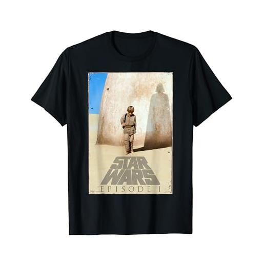 Star Wars anakin episode 1 shadow poster maglietta