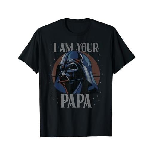 Star Wars darth vader i am your papa retro father's day maglietta